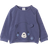 Polarn O. Pyret Baby's Bear Applique Sweatshirt - Blue