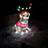Samuel Alexander LED Indoor Acrylic Dog Dog Jacket Christmas Lamp