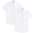 George for Good Boy's School Shirt S/S 2-pack - White