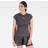 New Balance Women's Impact Run AT N-Vent Short Sleeve Top in Grey Poly Knit