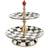 Mackenzie-Childs Courtly Check Two-Tier Cake Stand 25.4cm