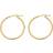 Quality Gold Lightweight Tube Hoop Earrings - Gold