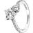 Pandora Double Heart Sparkling Ring - Silver/Transparent