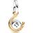 Pandora Pendants & Charms Two-tone Spinning Disc Horseshoe Dangle Charm gold Pendants & Charms for ladies