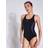 Speedo Placement Muscleback Swimsuit Black/red