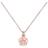 Ted Baker Pelena Polished Flower Pendant Necklace - Rose Gold/Transparent