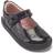 Start-rite Mysterious, Black patent girls riptape first school shoes