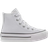 Converse Younger Kid's Chuck Taylor All Star Lift Platform Leather - White/Natural Ivory/Black