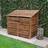 Rutland County Garden Furniture 4ft Log Store Kindling Shelf Rustic