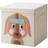 Lifeney aufbewahrungsbox + deckel beige hund spielzeugkiste kinderzimmer faltbox
