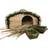 Selections Wooden Hedgehog House Hogitat With Bark Roof Brown 2kg