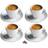 Cuisinox Porcelain/Ceramic Brown/White Espresso Cup