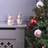 Netagon Festive Ceramic Light Up Snowmen Christmas Tree Ornament