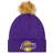New Era Women's Los Angeles Lakers Snowy Knit Hat, Purple