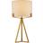 Interiors and Interiors Clifford Brushed Gold Base Table Lamp