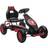Homcom Children Pedal Go Kart with Adjustable Seat Rubber Wheels Red