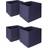 OHS Pack of 4 Plain Folding Cube Storage Box