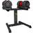 Strongology Urban25 Adjustable Dumbbell Pair with Free Durable Steel Adjustable Urban25 Dumbbell Floor Stand