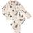 Chelsea Peers NYC Kids' Organic Cotton Cream Giraffe Print Long Pyjama Set 1-2Y,3-4Y,5-6Y,7-8Y,9-10Y,11-12Y,13-14Y