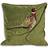 Paoletti Hunter Velvet Pheasant Cushion Cover Green (45x45cm)