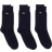 Lacoste Piqué Socks 3-pack - Navy Blue
