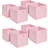 OHS Pack of 8 Plain Folding Cube Storage Box