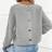 Shein Button Back Batwing Sleeve Sweater