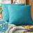 Shein Simple Linen Teal Blue Cushion Cover Turquoise (50x30cm)