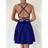 Shein Lace Up Backless Cami Dress