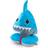 BenBat Hooded Travel Pillow Neck Support Soft, Polyester Total Car Head Support for Children 4 with Magnetic Closure and Ponytail Hole Machine-Washable Travel Essentials Shark