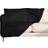 Brentfords Elastic Stretch Loose Sofa Cover Black (140x90cm)