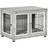 Pawhut D02-138V70GY Dog Crate Furniture Large 90x65cm