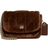 Coach Pillow Madison Shoulder Bag In Shearling With Quilting - Brass/Bison Brown