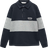 Mango Kid's League Polo Style Stripe Jumper - Navy/Grey (10000803)