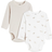H&M Baby Long-Sleeved Bodysuits 2-pack - White/Dogs