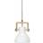 PR Home Ashby Single White Pendant Lamp 19cm