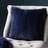 Paoletti Empress Faux Fur Cushion Complete Decoration Pillows Blue (45x)