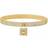 Michael Kors Pavé Lock Charm Bangle - Gold/Transparent