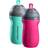 Tommee Tippee Insulated 9oz Non-Spill Portable Toddler Cup- Pink/Mint 2pk