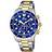 Lotus two-tone bracelet blue chronograph l18757/1