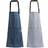 Cooking Kitchen Grey/Blue Aprons Grey, Blue (75x70cm)
