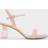 Clear Trapeze Heel Sandals