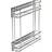 Generico 150 mm Pull Out Soft Close Wire Basket Kitchen Larder Side Mounted Drawer Storage Silver