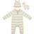 Ickle Bubba Knitted Romper Gift Set - Cream