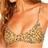 Volcom Women's Yess Leopard Scoop Bikini Top ANIMAL PRINT