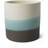 Leaf Blue Sand Stripe Ceramic Planter ∅12cm