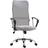 Homcom High Back Light Grey Office Chair 119cm
