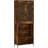 vidaXL Highboard Smoked Oak Storage Cabinet 69.5x180cm 2pcs