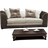 Furniture 786 Bella Brown/Mink Sofa 180cm 2pcs 3 Seater, 2 Seater