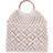 Rope Hollow Straw Woven Beach Bag - White